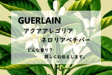 【ゲラン】アクアアレゴリア ネロリアベチバー｜ネロリとココナッツ