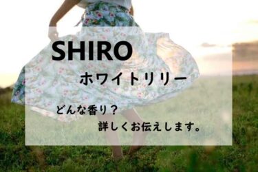 【SHIRO（シロ）ホワイトリリー・オードパルファン】香水レビュー
