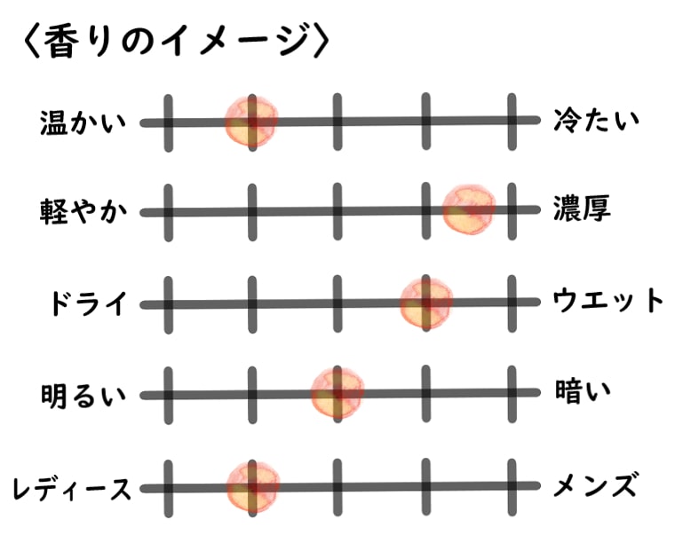 【リキッドイマジネール】ブランシュベットのイメージチャート