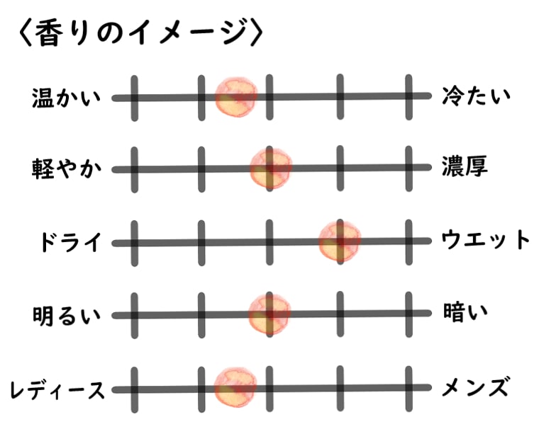 【ジェイセント】珈琲のイメージチャート